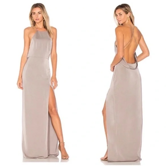 Lovers and Friends grey maxi - open back “shayla” - Picture 1 of 1